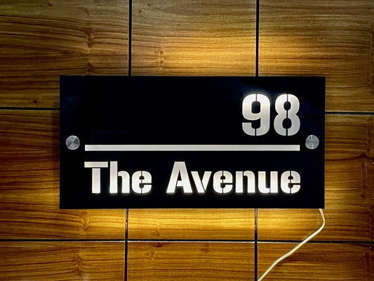 Customize LED Outdoor House Numbers Plate